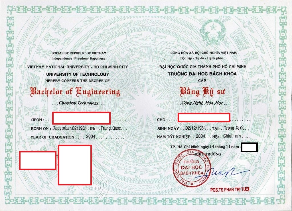 Làm Bằng Đại Học Bách Khoa