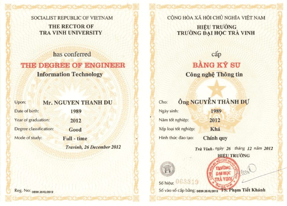 Mua Bằng Trung Cấp Công Nghệ Thông Tin Có Hồ Sơ Gốc Giá Rẻ