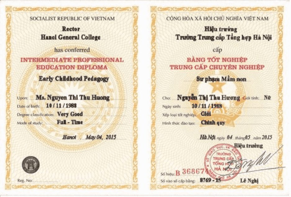 Mua Bằng Trung Cấp Sư Phạm Mầm Non Có Hồ Sơ Gốc Có Dễ Dàng Xin Việc?