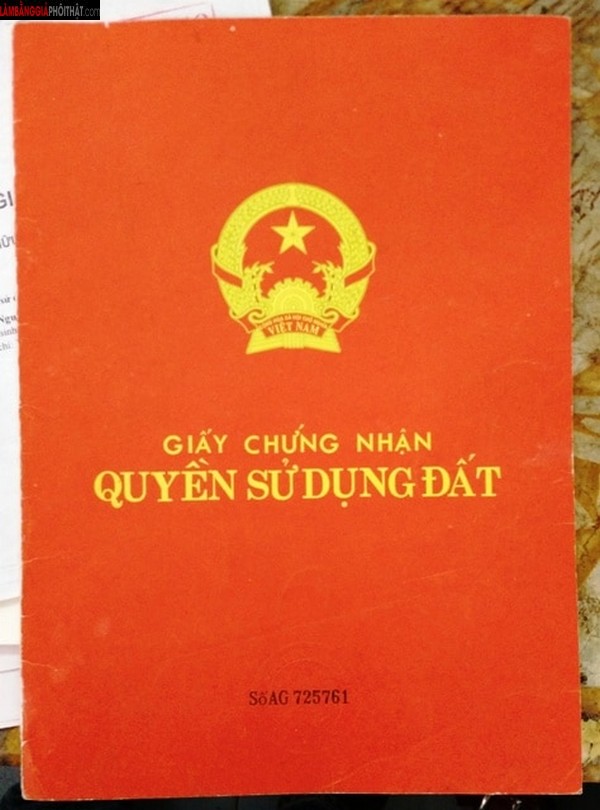 Chuyên Làm Sổ Đỏ Giả - Sổ Hồng Giả Phôi Thật Uy Tín