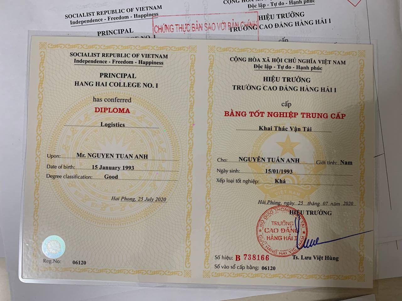 Làm Bằng Trung Cấp Giả Phôi Thật 100% Nhanh Chóng Và Chất Lượng