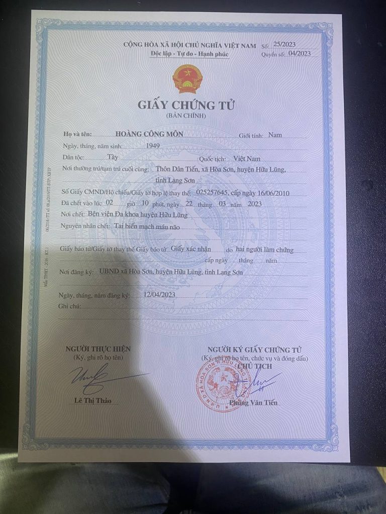 Làm Giấy Khai Tử Giả Giả Bao Sử Dụng Để Thừa Kế Tài Sản