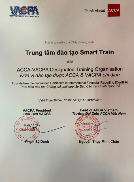 Chứng chỉ VACPA (Vietnam Association of Certified Public Accountants)