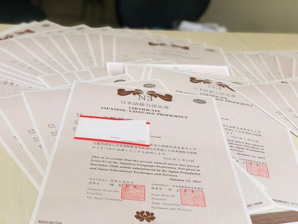 Làm Chứng Chỉ Tiếng Nhật Bao Công Chứng Xin Visa Nhật