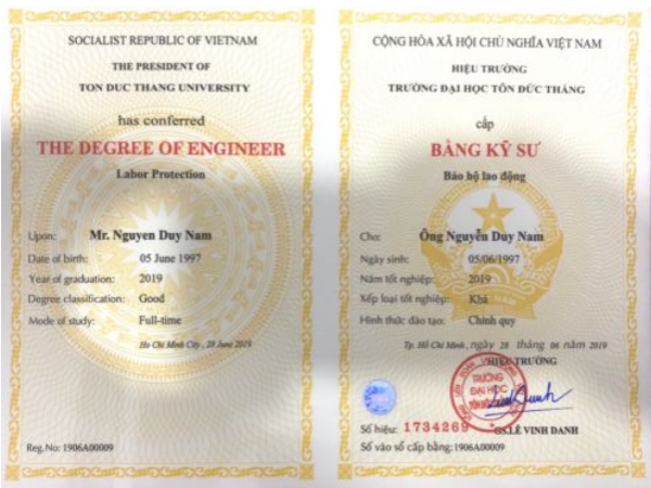 Làm Bằng Đại Học Tôn Đức Thắng Chuẩn Bộ Giáo Dục