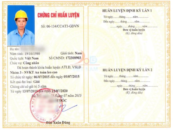 Chứng chỉ an toàn lao động và những điều bạn chưa biết