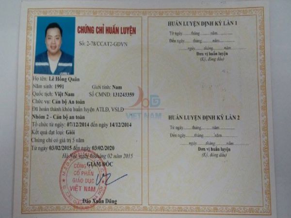 Làm chứng chỉ an toàn lao động tại Làm Bằng Giả Phôi Thật có giá ra sao?