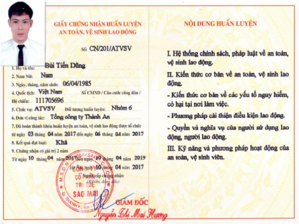 Quy trình làm chứng chỉ an toàn lao động tại Làm Bằng Giả Phôi Thật