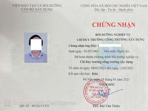 Làm chứng chỉ chỉ huy trưởng lấy ngay tại Làm Bằng Giả Phôi Thật