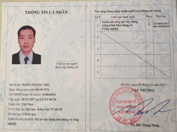 Các loại chứng chỉ giám sát cơ điện mà Làm Bằng Giả Phôi Thật Thường hỗ trợ