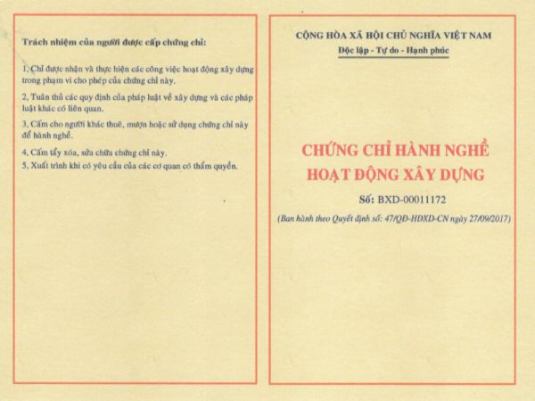 Tầm quan trọng của việc làm chứng chỉ nghề xây dựng