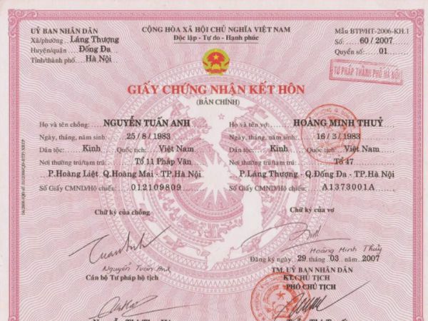 Làm Giấy Đăng Ký Kết Hôn Giả Không Cần Sổ Hộ Khẩu