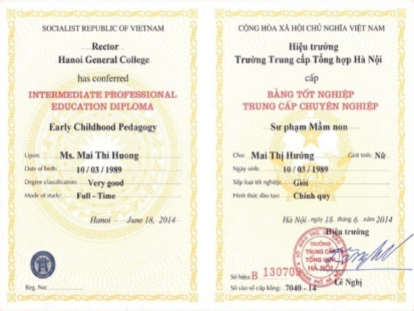 Làm Bằng Trung Cấp Có Hồ Sơ Gốc Tại Trường Trên Cả Nước