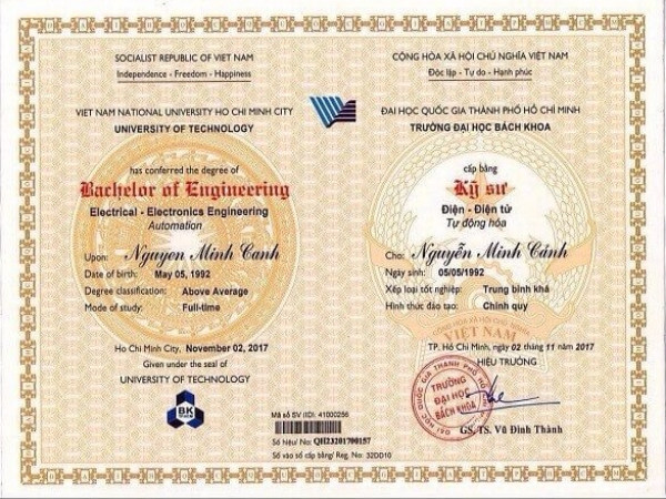 Làm Bằng Đại Học Bách Khoa