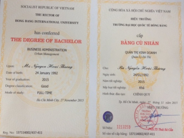 Làm Bằng Đại Học Hồng Bàng Đầy Đủ Hồ Sơ Gốc Tại Trường