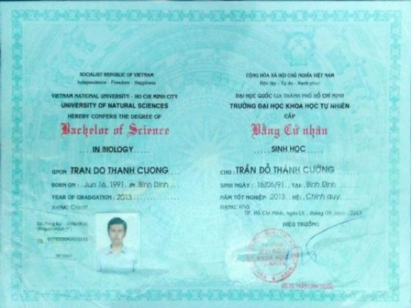 Làm Bằng Đại Học Khoa Học Tự Nhiên Bao Sử Dụng Cả Nước