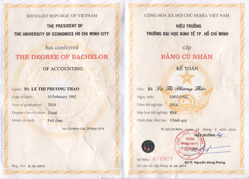 Làm Bằng Đại Học Kinh Tế Phôi Chuẩn Bộ Giáo Dục Có Bảo Hành