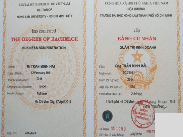 Làm Bằng Đại Học Nông Lâm Đầy Đủ Hồ Sơ Gốc Tại Trường