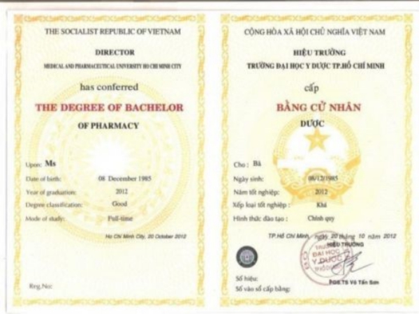 Làm Bằng Đại Học Y Dược Chất Lượng Cao Tại Làm Bằng Giả Phôi Thật