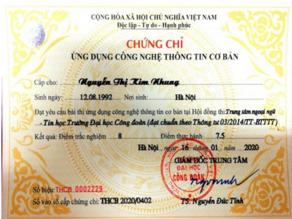 Cam Kết Chất Lượng Dịch Vụ Làm Bằng Tin Học Tại Làm Bằng Giả Phôi Thật