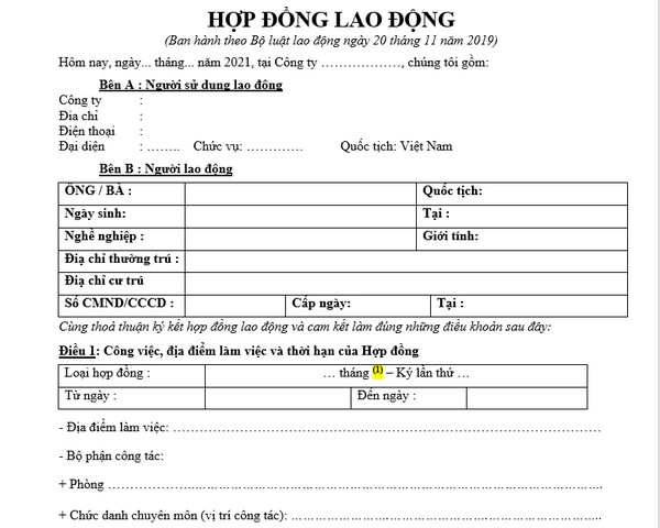 Vì Sao Người Ta Cần Phải Làm Hợp Đồng Lao Động