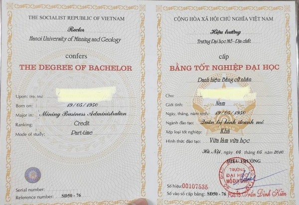 Các Mẫu Bằng Đại Học Địa Chất Mới Nhất Hiện Nay Có Thể Sử Dụng