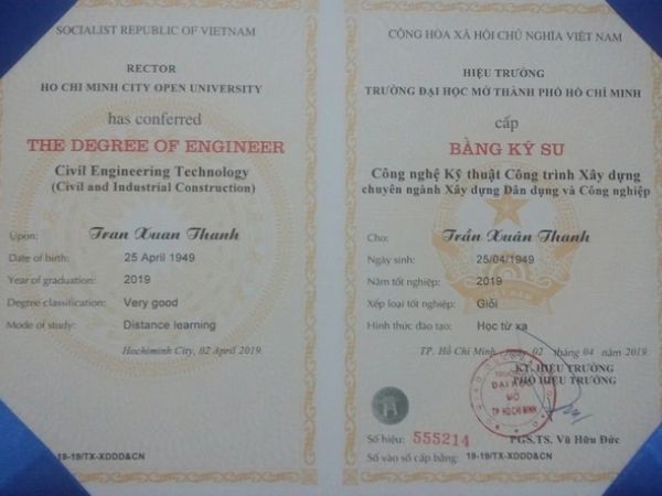 Làm Bằng Giỏi Đại Học Đầy Đủ Hồ Sô Gốc Tại Trường An Toàn