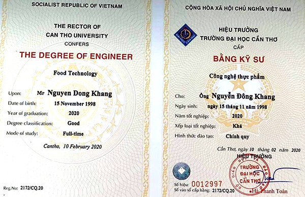 Thế nào là 1 đơn vị làm bằng cấp 3 tại Cần Thơ uy tín?