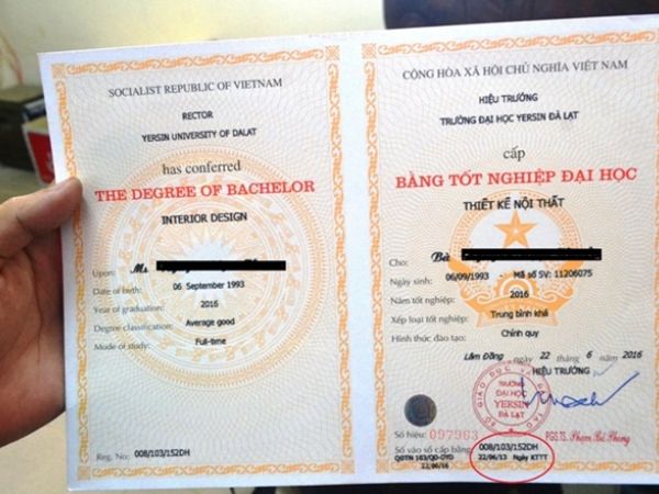 Bằng đại học tại Đà Lạt có thể tra cứu từ năm nào?